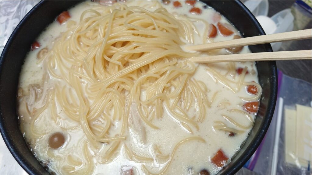 カルボナーラ風クリームパスタ_6