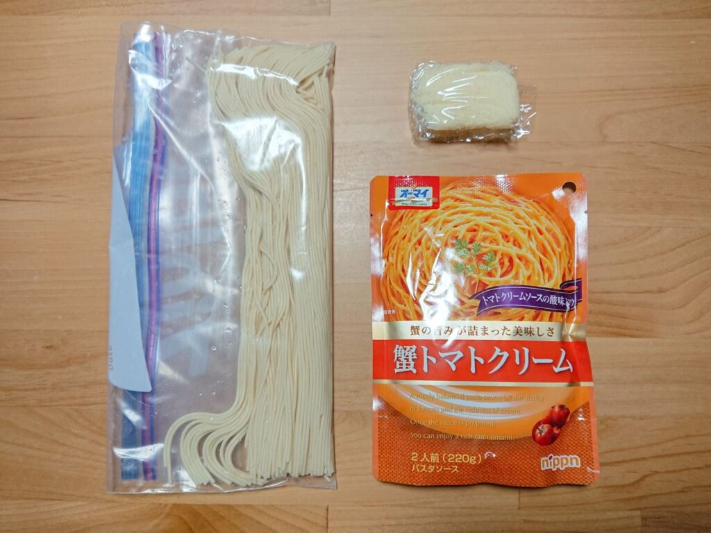 蟹トマトクリームパスタ_1